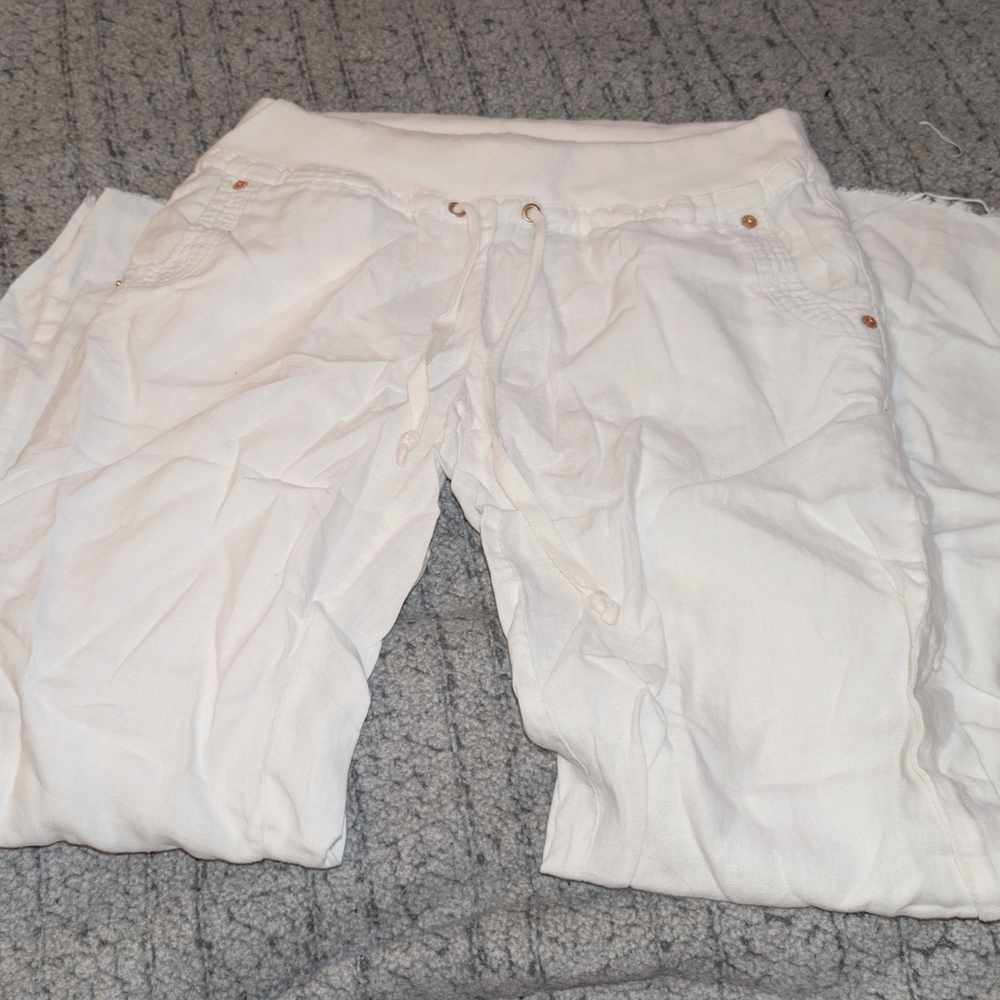 Guess Cream Drawstring Pants